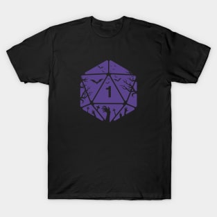 Spooky Polyhedral D20 Dice Tabletop RPG Gaming Halloween Special T-Shirt